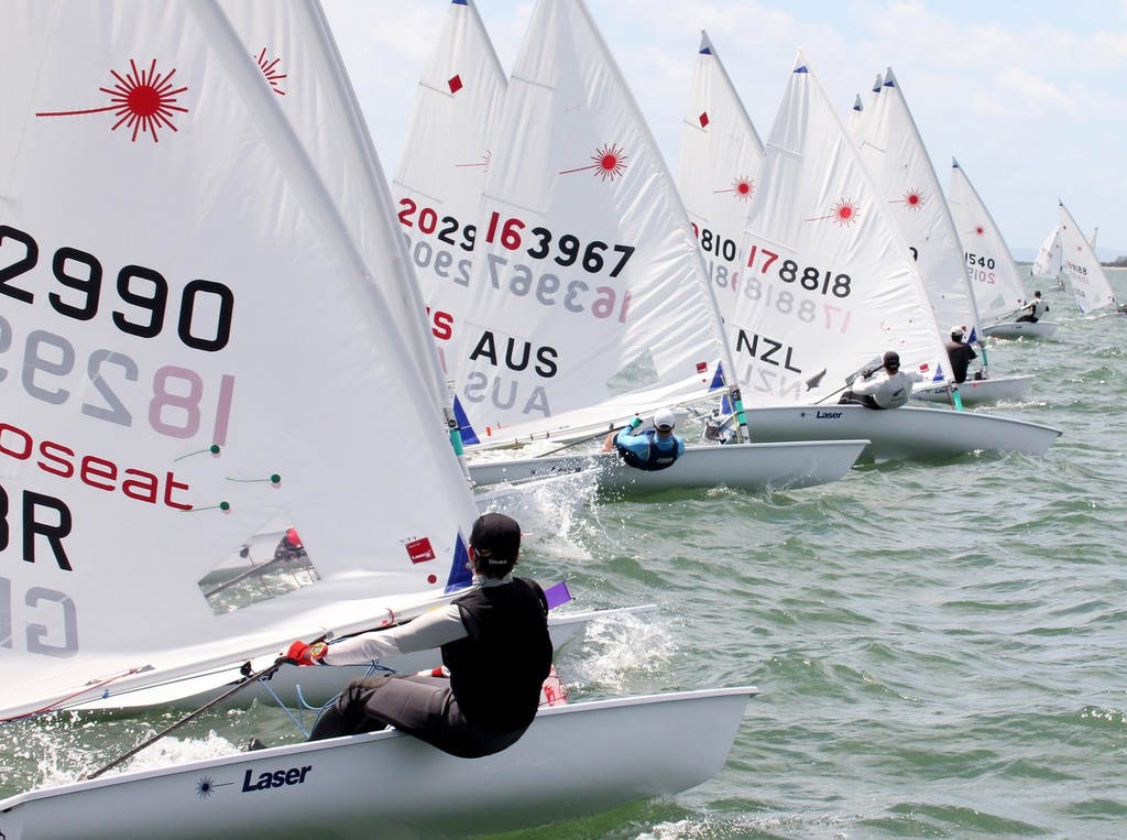 Laser Worlds Masters 2012 Radial Apprentices Race 5 © Sail-World.com /AUS http://www.sail-world.com